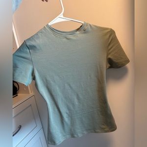 NEVER WORN. SKIMS COTTON JERSEY T-SHIRT | MINERAL